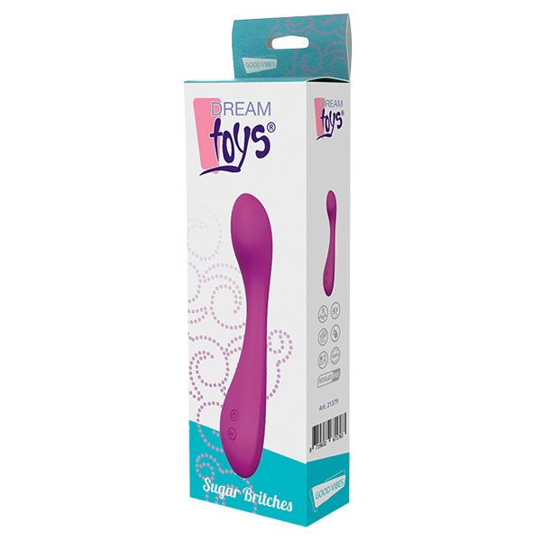 Фиолетовый гладкий перезаряжаемый вибратор SUGAR BRITCHES - 15,5 см. Фиолетовый гладкий перезаряжаемый вибратор SUGAR BRITCHES - 15,5 см.