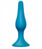 Бирюзовая анальная пробка Slim Anal Plug Large - 12,5 см.