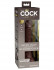 Коричневый фаллоимитатор 7" Silicone Dual Density Cock - 21 см.