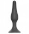 Темно-серая анальная пробка Slim Anal Plug Large - 12,5 см.