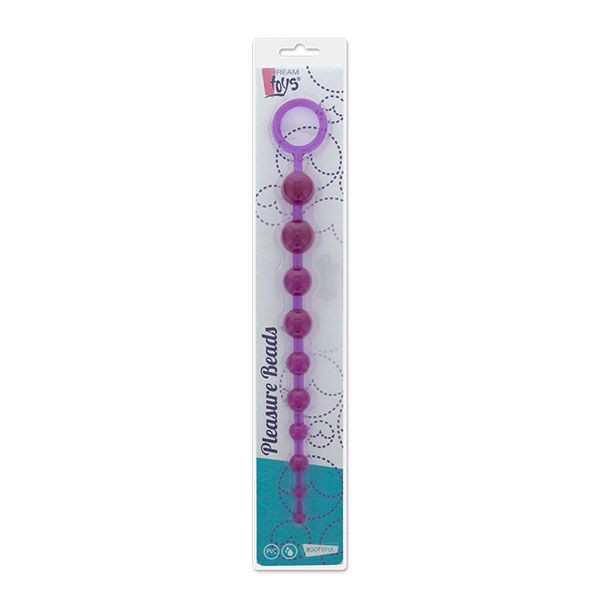Фиолетовая анальная цепочка PLEASURE BEADS ANAL ROD - 32 см. Фиолетовая анальная цепочка PLEASURE BEADS ANAL ROD - 32 см.