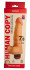 Телесный вибромассажёр HUMAN COPY 7,8" - 19 см.
