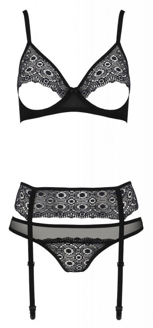 Эффектный комплект белья Zinnia с поясом для чулок Эффектный комплект белья Zinnia с поясом для чулок