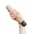 Телесный вибратор-реалистик 8" Girthy Realistic Vibrator - 24,5 см.