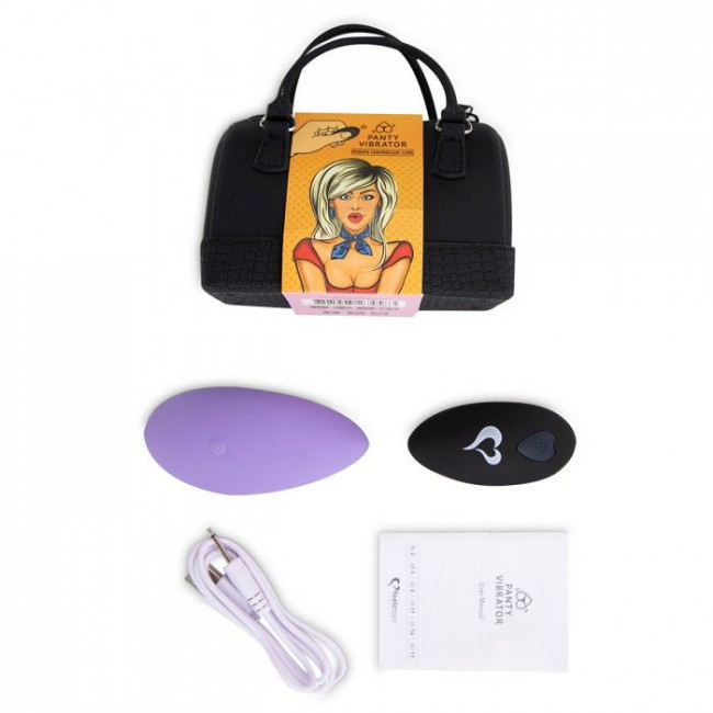 Фиолетовый вибромассажер в трусики с пультом ДУ Panty Vibe Remote Controlled Vibrator Фиолетовый вибромассажер в трусики с пультом ДУ Panty Vibe Remote Controlled Vibrator