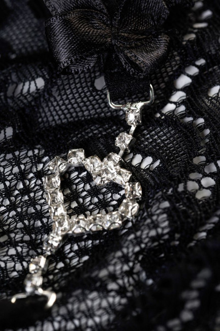 Трусики-стринги Jamie с сердечком из страз Трусики-стринги Jamie с сердечком из страз