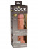 Кофейный фаллоимитатор 8" Silicone Dual Density Cock - 22,8 см.