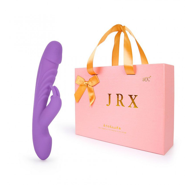 Фиолетовый вибромассажер-кролик с 10 режимами вибрации - 24 см. Фиолетовый вибромассажер-кролик с 10 режимами вибрации - 24 см.