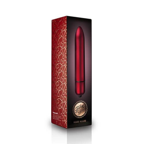 Красный мини-вибратор Rouge Allure - 16 см. Красный мини-вибратор Rouge Allure - 16 см.