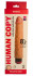 Телесный вибромассажёр HUMAN COPY 8,2" - 21,6 см.
