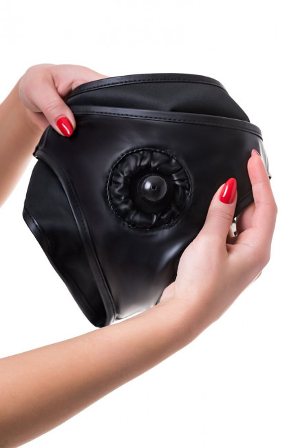 Черные трусики для страпона Domino Черные трусики для страпона Domino