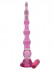 Розовый анальный конус с вибропулькой - 22 см. Розовый анальный конус с вибропулькой - 22 см.