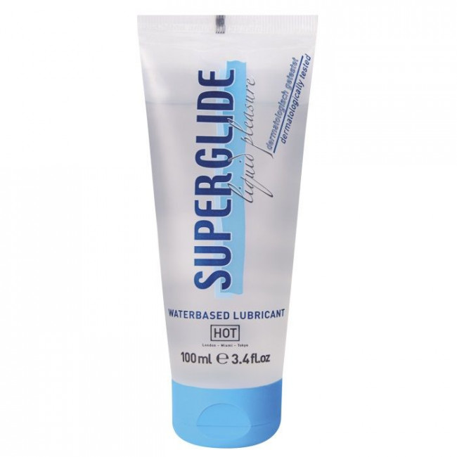 Интимная смазка на водной основе Superglide - 100 мл.