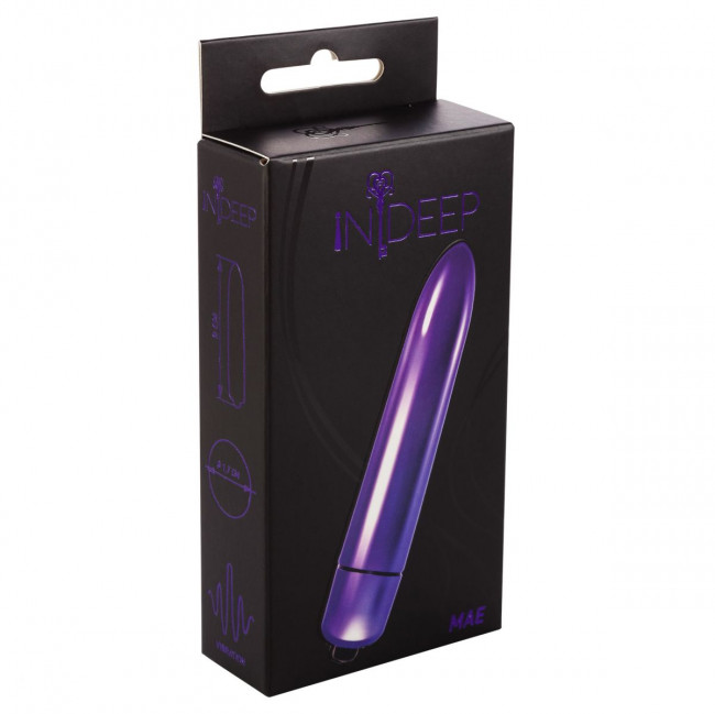 Фиолетовая вибропуля Mae - 9 см. Фиолетовая вибропуля Mae - 9 см.