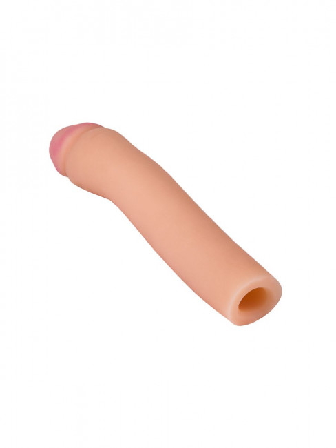 Телесная насадка для удлинения фаллоса - 19 см. Телесная насадка для удлинения фаллоса - 19 см.