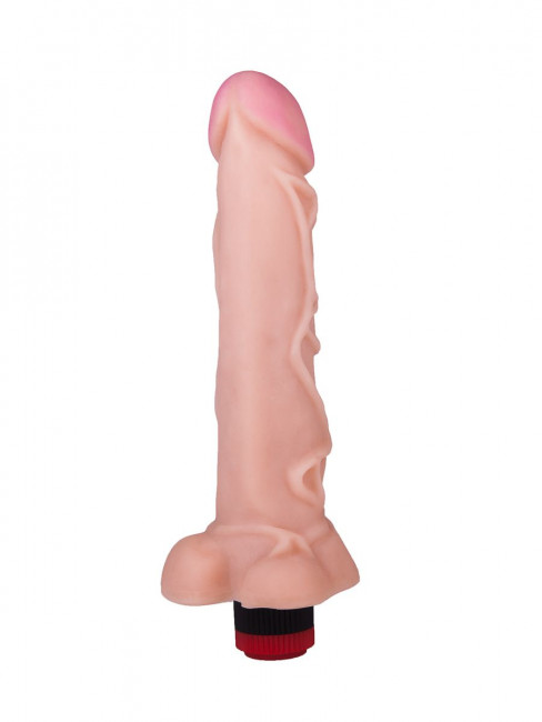 Вибратор-гигант с узором вен - 23,5 см. Вибратор-гигант с узором вен - 23,5 см.