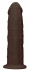 Коричневый фаллоимитатор без мошонки Silicone Dildo Without Balls - 19,2 см.