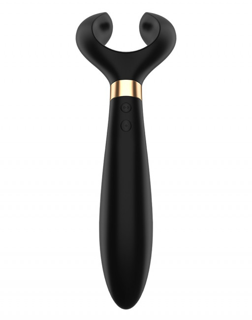 Чёрный вибромассажер для пар Satisfyer Endless Fun