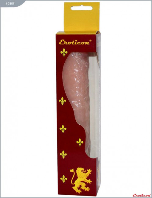 Телесный вибратор из ультраскин - 22,5 см. Телесный вибратор из ультраскин - 22,5 см.