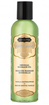 Массажное масло Naturals Vanilla Sandalwood с ароматом ванили и сандала - 59 мл.