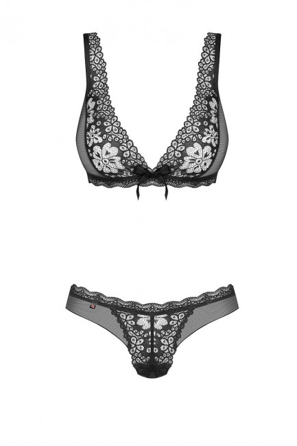 Чарующий комплект белья из цветочного кружева Чарующий комплект белья из цветочного кружева