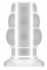 Прозрачная анальная пробка с тоннелем №50 Medium Hollow Tunnel Butt Plug 4 Inch - 10,2 см.