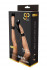 Черные оковы PREMIUM ANKLE CUFFS WITH CHAIN с золотистой цепочкой