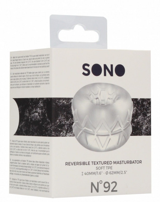 Прозрачный мастурбатор №92 Reversible Masturbator and Bumper Прозрачный мастурбатор №92 Reversible Masturbator and Bumper