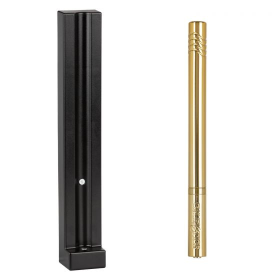 Золотистый ультратонкий вибромассажер Hidden Pleasures Золотистый ультратонкий вибромассажер Hidden Pleasures