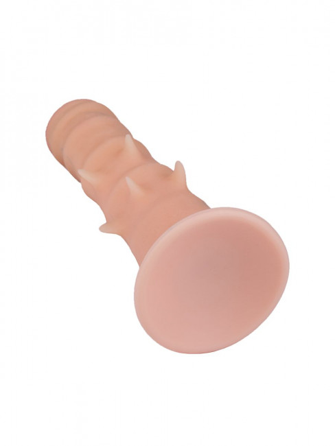 Фаллоимитатор REAL Standard с шипами - 16 см.