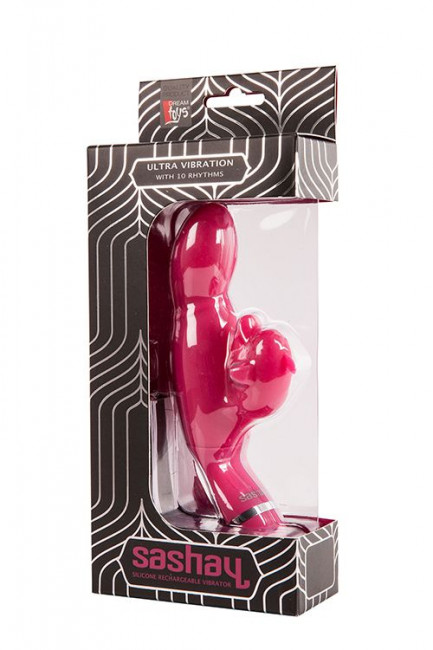 Вибратор со стимулятором клитора SASHAY VIBRATOR DOLPHIN - 17,5 см. Вибратор со стимулятором клитора SASHAY VIBRATOR DOLPHIN - 17,5 см.