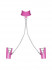 Розовый чокер Lollypopy в комплекте с наручниками