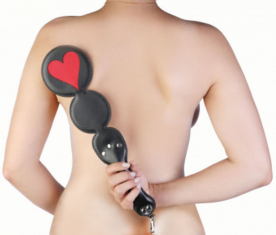 Шлёпалка "Черви" с анальным плагом