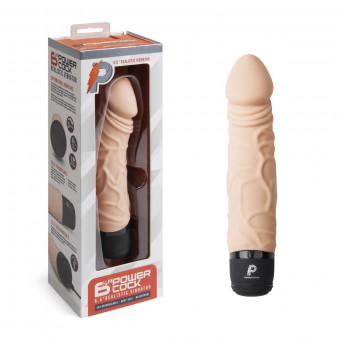 Телесный вибратор-реалистик 6.5" Girthy Realistic Vibrator - 19 см.