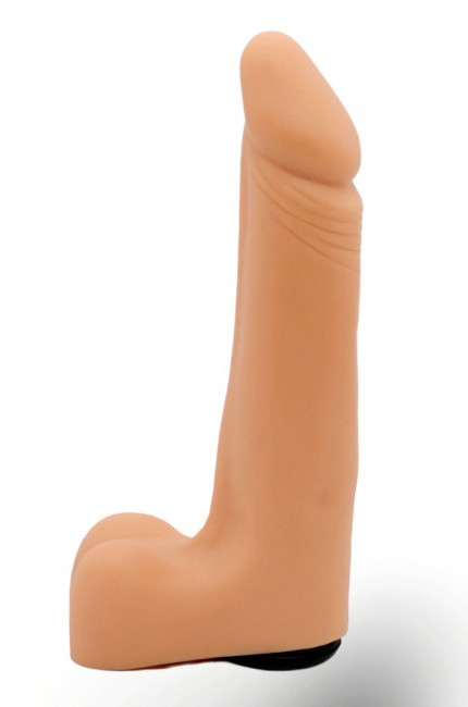 Реалистичный фаллоимитатор на трусиках с плугом - 18,5 см. Реалистичный фаллоимитатор на трусиках с плугом - 18,5 см.