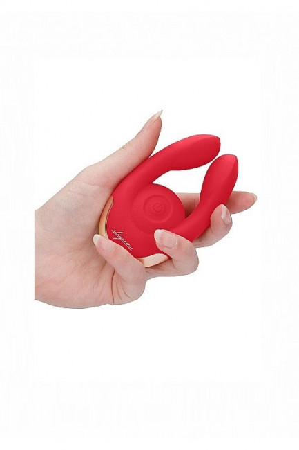 Красный клиторальный стимулятор Fancy - 9,8 см.