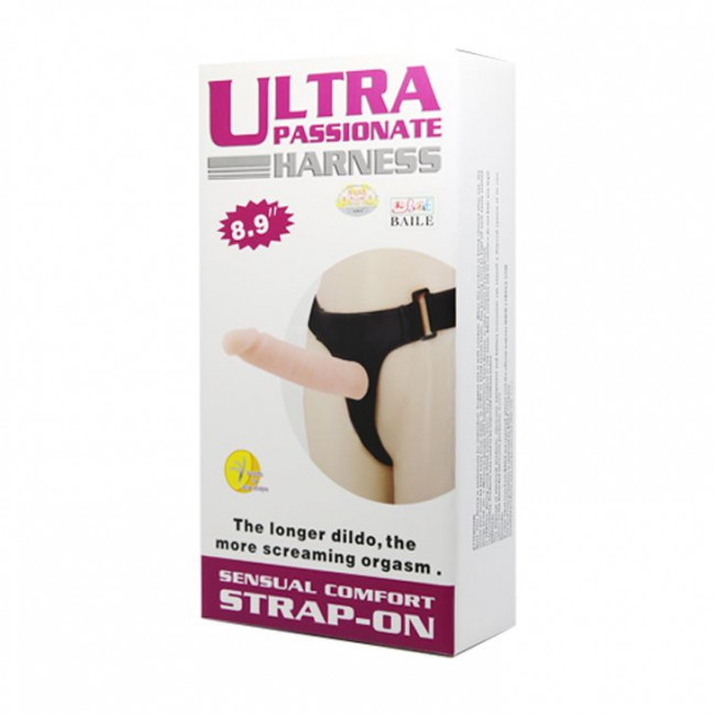 Гибкий фаллоимитатор-реалистик на трусиках - 21,5 см. Гибкий фаллоимитатор-реалистик на трусиках - 21,5 см.