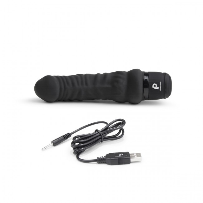 Черный вибратор-реалистик 6" Realistic Vibrator - 17 см. Черный вибратор-реалистик 6" Realistic Vibrator - 17 см.