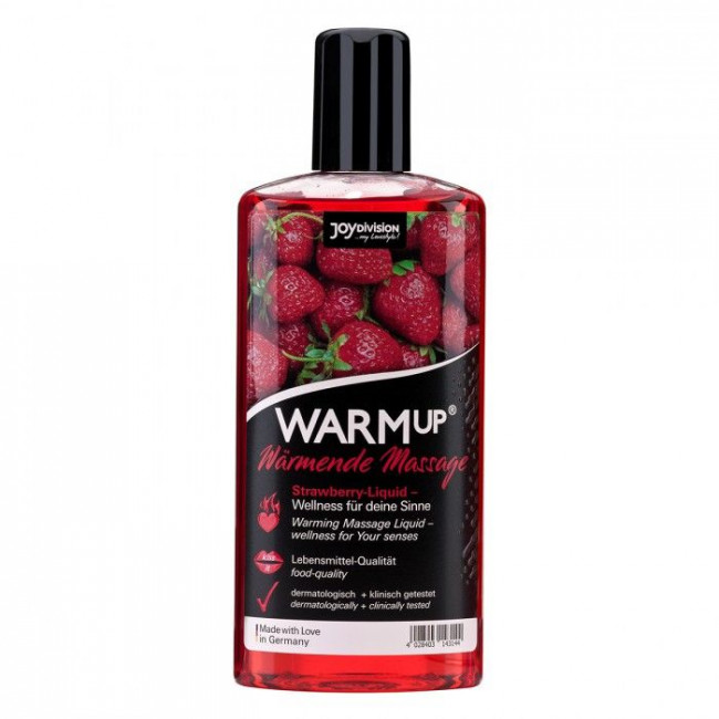 Разогревающее масло WARMup Strawberry - 150 мл. 
