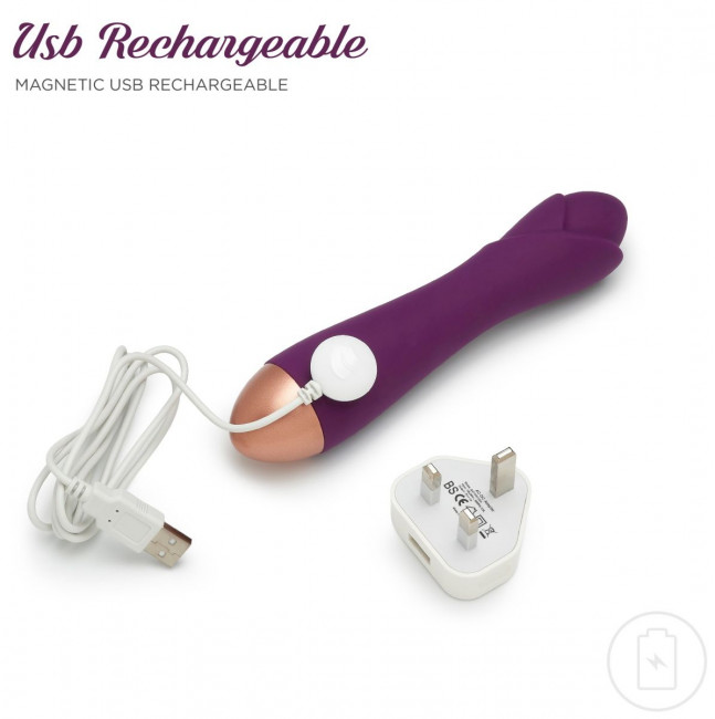 Фиолетовый вибратор Ooh La La Flower Vibrator - 18 см. Фиолетовый вибратор Ooh La La Flower Vibrator - 18 см.