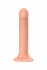 Телесный фаллос на присоске Silicone Bendable Dildo XL - 20 см.