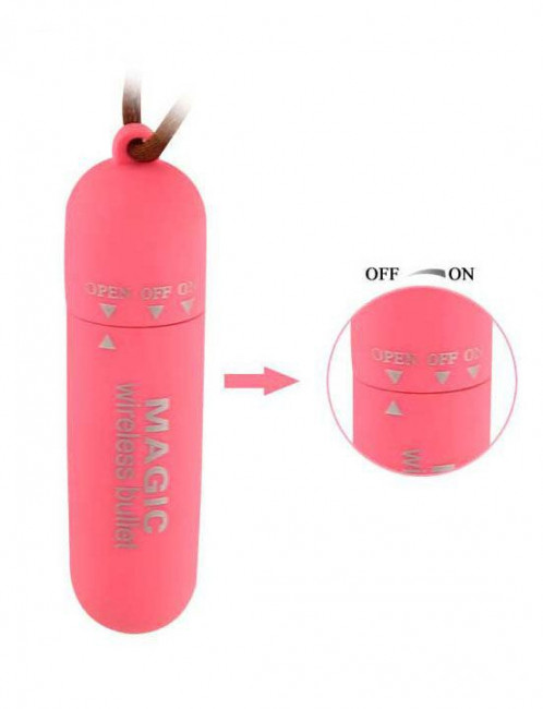 Розовая вибропуля со шнурком - 7 см. Розовая вибропуля со шнурком - 7 см.