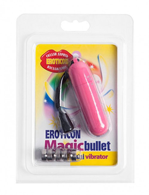 Розовая вибропуля со шнурком - 7 см. Розовая вибропуля со шнурком - 7 см.