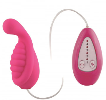 Ярко-розовый клиторальный вибростимулятор Tortoise Teaser