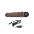 Коричневый вибратор-реалистик 6" Realistic Vibrator - 17 см.