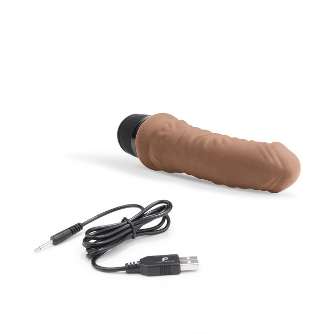 Кофейный вибратор-реалистик 6" Realistic Vibrator - 17 см. Кофейный вибратор-реалистик 6" Realistic Vibrator - 17 см.