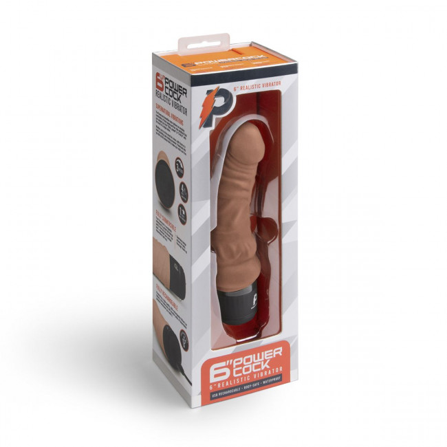 Кофейный вибратор-реалистик 6" Realistic Vibrator - 17 см. Кофейный вибратор-реалистик 6" Realistic Vibrator - 17 см.