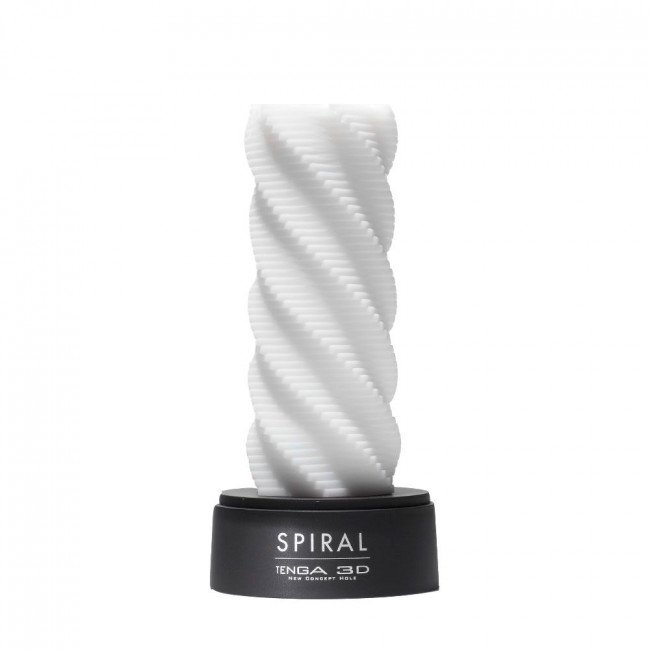 Белый 3D мастурбатор SPIRAL