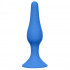 Синяя анальная пробка Slim Anal Plug Medium - 11,5 см.