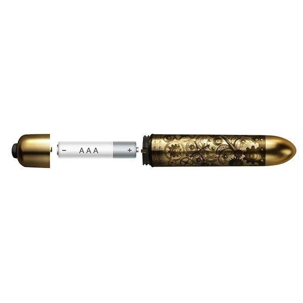 Мощная вибропуля с гравировкой Halcyon Daze - 9 см.